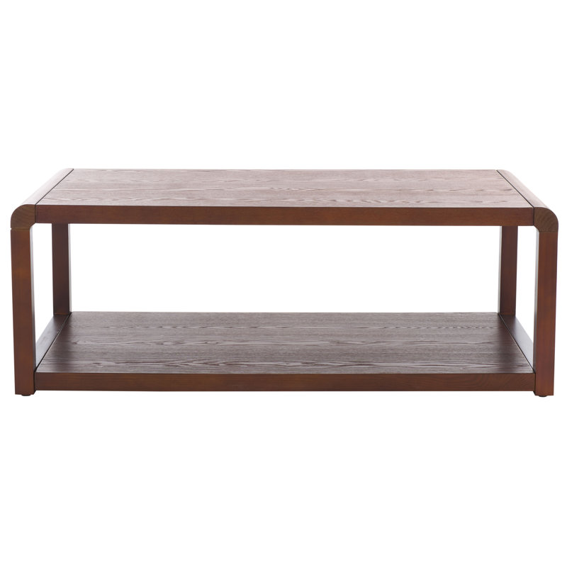 Omara Rectangular Single Coffee Table, Walnut
