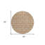 Tapis rond beige 8 po