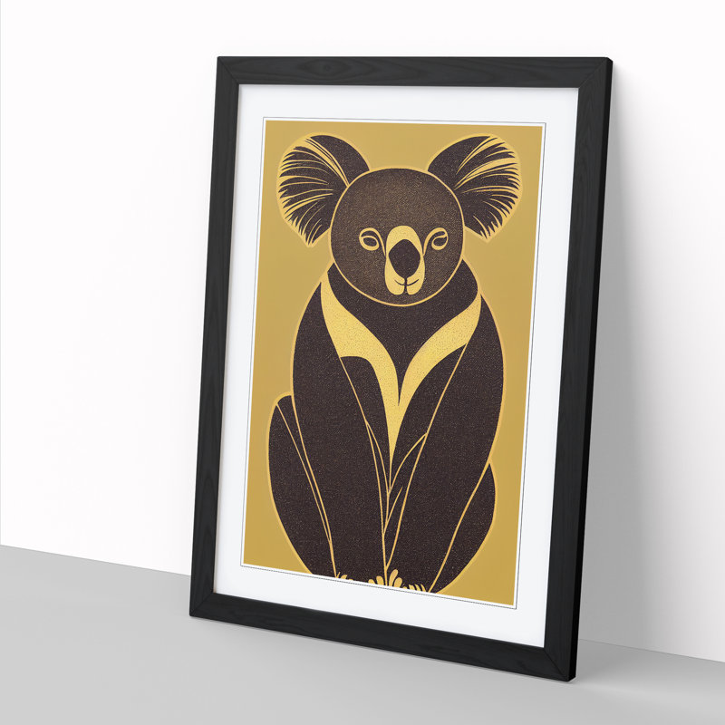 Knollwood Koala Bear Deco - Wall Art, 34cm H x 25cm W x 2cm D, Oak