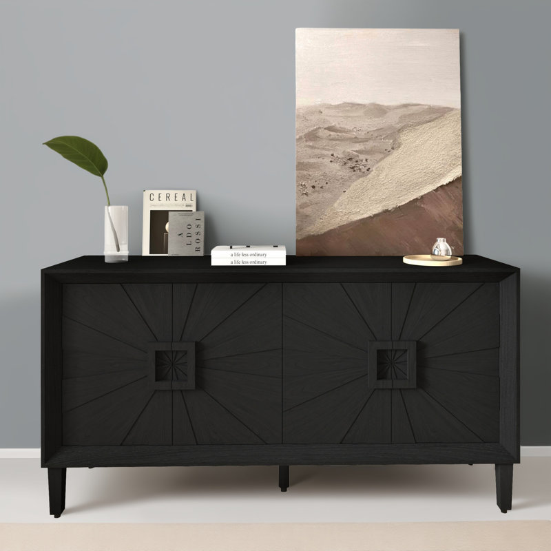 Console 59,82 po, Noir