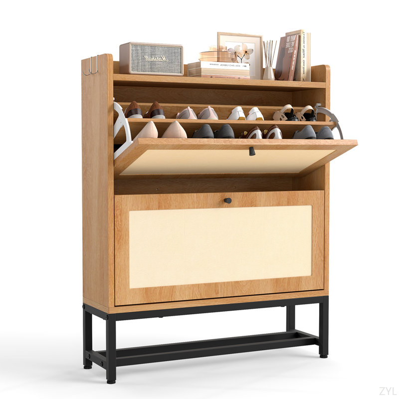 Meuble de rangement pour chaussures Slim, Kaki