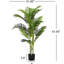 Arbre artificiel de 61 po avec pot, 2, aspect persistant, sans assemblage, pour les espaces intérieurs à longs plumes, feuilles réelles, pré-empoté, entretien facile