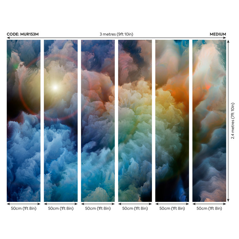 Elanya Matte Wall Mural, 240cm L x 300cm W