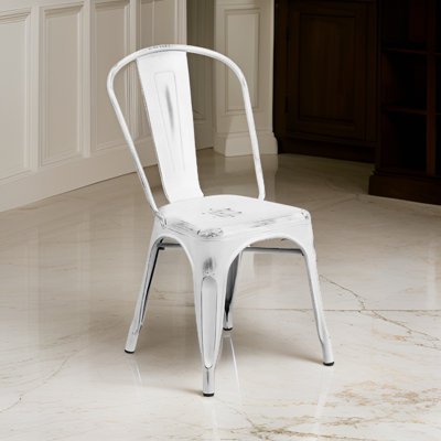 Jennalyn 18'' H Metal Stacking Side Chair