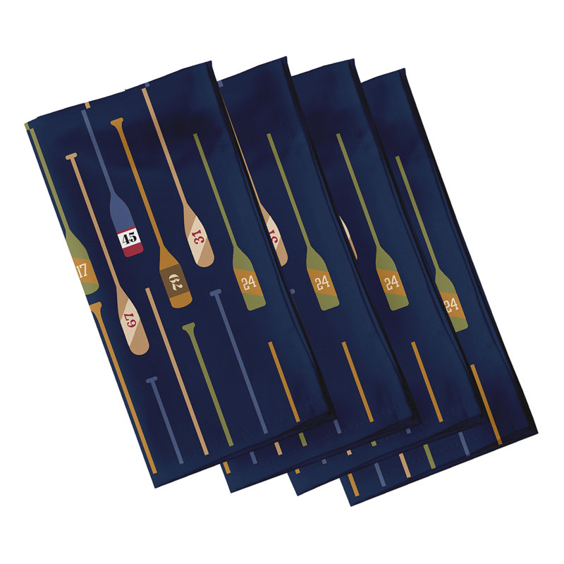 Tangela Polyester Square Napkin, Navy