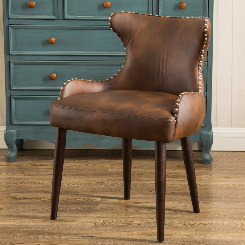 Laurinda Faux Leather Wingback Chair