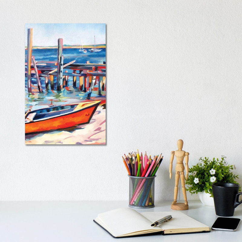 Provincetown Harbor by Maxine Shore - Gallery-Wrapped Canvas Giclée on Canvas, Canvas, 20.32 cm H x 30.48 cm W