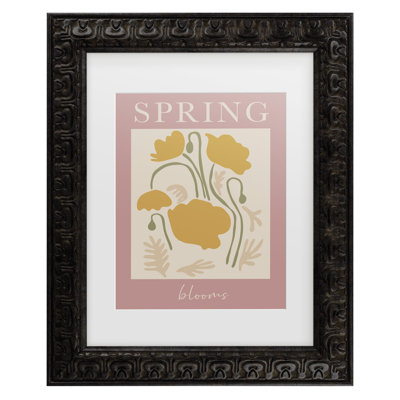 Grace Digital Art Springblooms Ratioiso Matted Framed Art