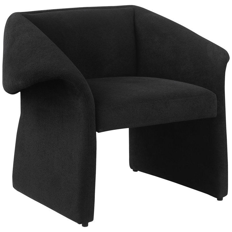 Fauteuil d'appoint rembourré incliné avec accoudoirs