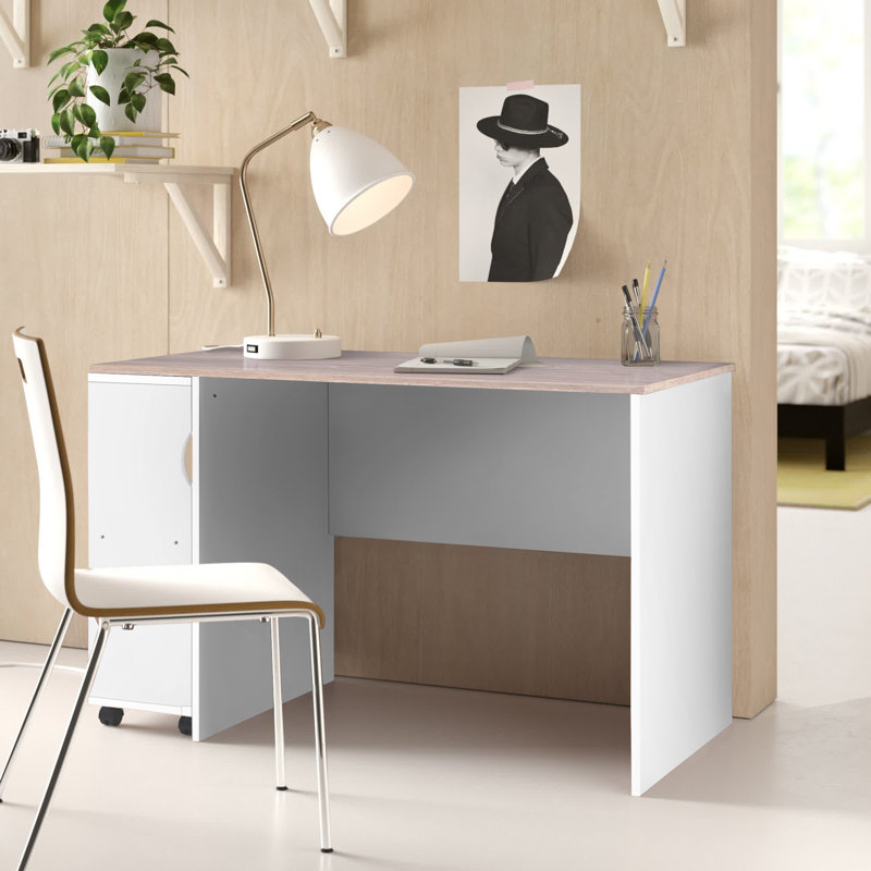 Intisaar Writing Desk, Beech/White