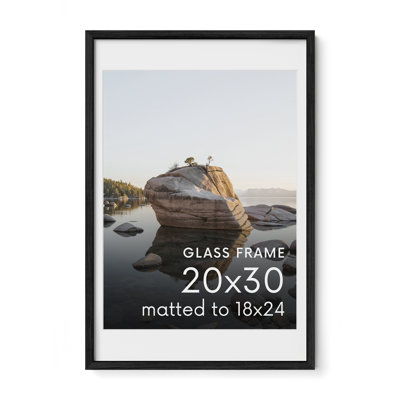 Solid Wood Picture Frame with Glass