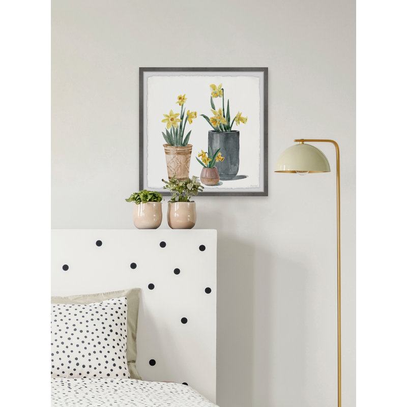 Live Life In Yellows - Single Picture Frame Painting, 81cm H x 81cm W