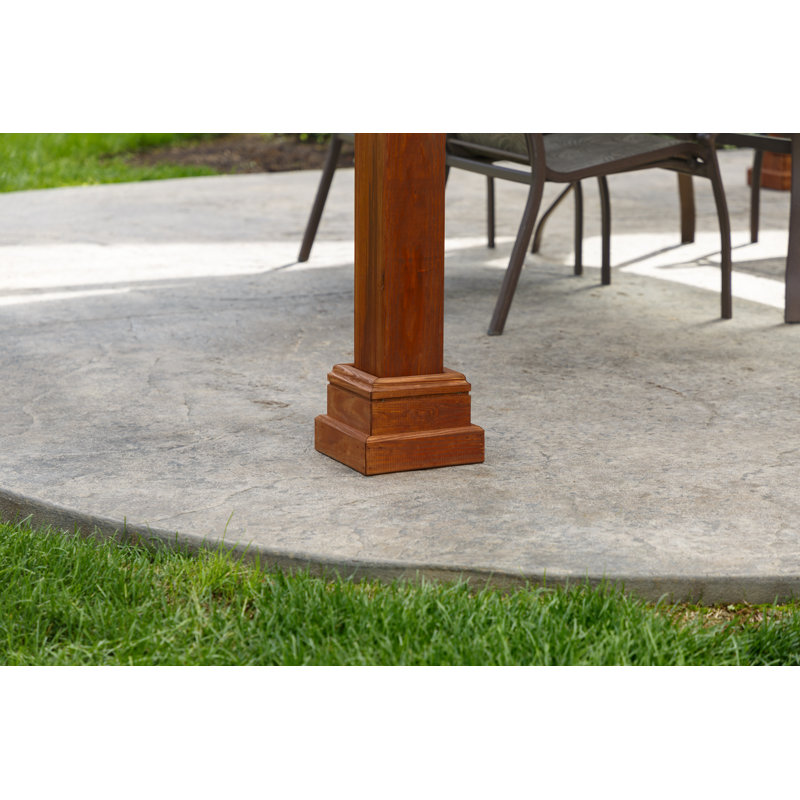 Westmont 12 Ft. W x 12 Ft. Wood Pavilion, Canyon Brown