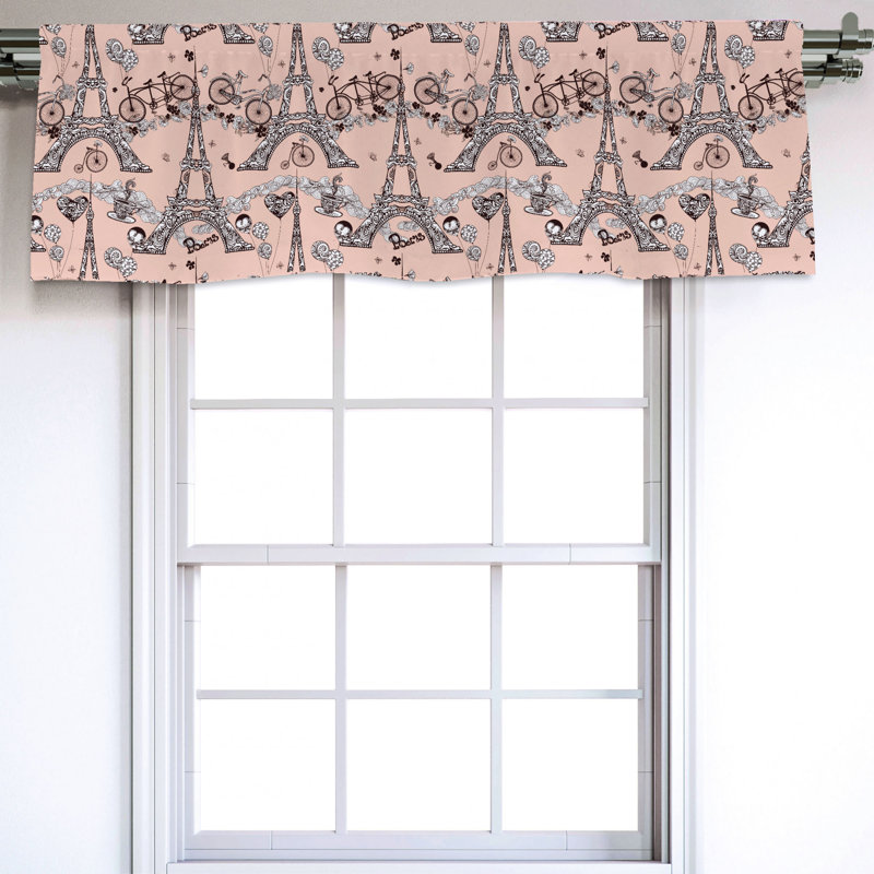 Sateen Ruffled Window Valance