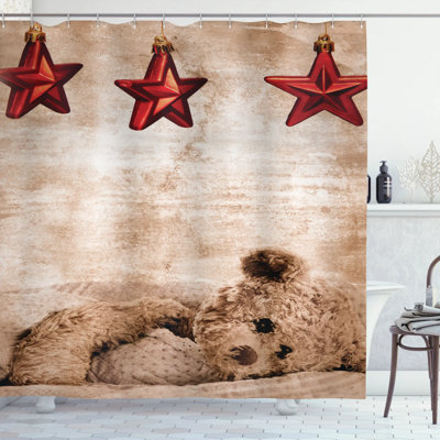 Shower Curtain with Hooks Included