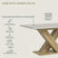 Tavaris Oak Dining Table-257199855