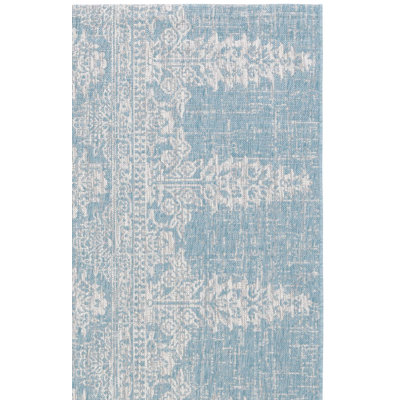 Tapis d'intérieur / extérieur à motif floral Courtyard Performance