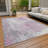 Machine Washable Indoor/Outdoor Xhevrie Pink Rug-1247553519