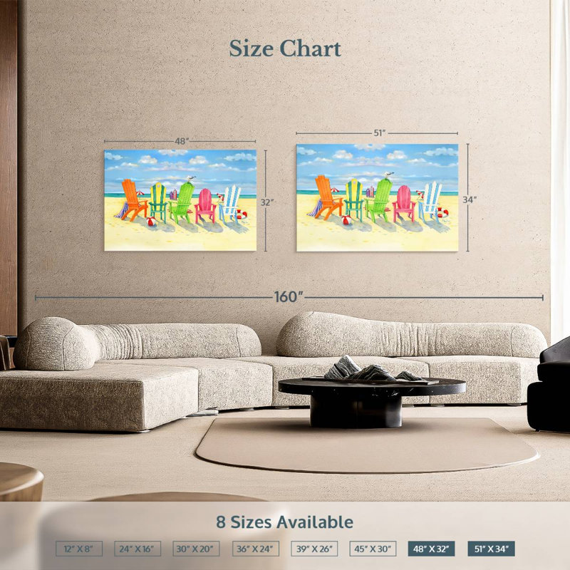 Chaise de plage Brighton, H 34 po x l 51 po