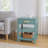 1 Drawer, 2 Shelf Turquoise Blue Coastal Accent End Table