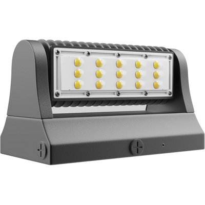 LED Wall Pack Light Fixtures with Adjustable Head, Commercial Security Lighting