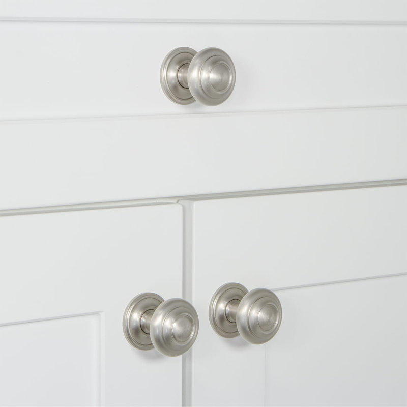 Circulaire Round Knob, Satin Nickel