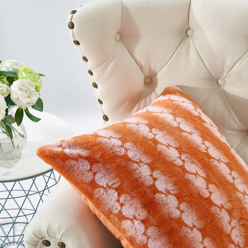 Housse de coussin Ballys, Orange brûlé, 20 po x 20 po