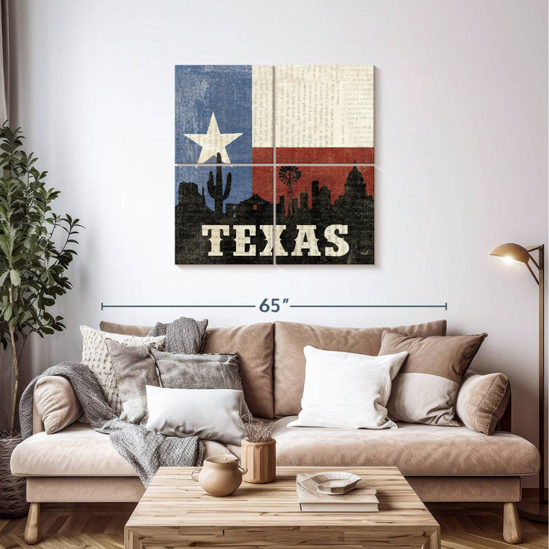 Borges Texas, 38" H x 38" W