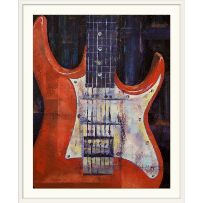 Anjlee " Red Electric Guitar " by Michael Creese