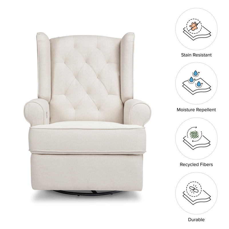 Harbour 32" Wide Power Recliner and Swivel Glider, Cream