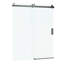 Porte de douche coulissante simple à fermeture en douceur 56 "- 60" x 76 "avec verre trempé 1/4"-112908164