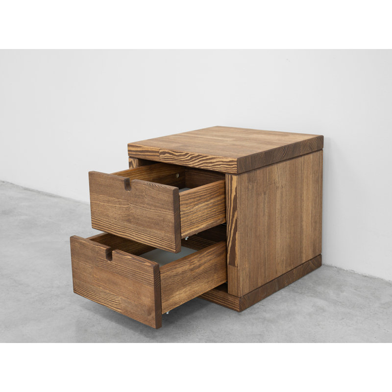 Caelo 40cm W Solid Wood Bedside Table