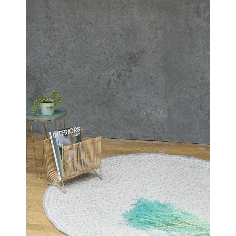 Round Geometric Hand Woven Area Rug, Round 200cm