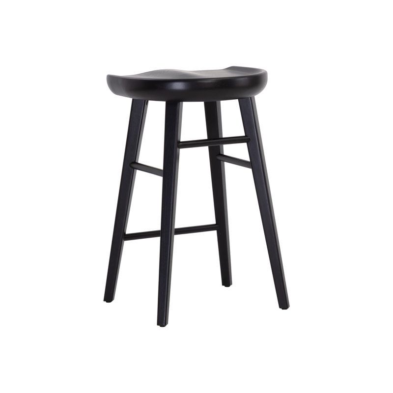 Dominic Counter Stool - Black, Counter Stool (26.5" Seat Height), Black