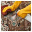 Tapis rétro délavé 7,5 x 9,5 pi - Tapis de sol lavable antidérapant à motif de médaillon traditionnel brun et vert pour chambre à coucher