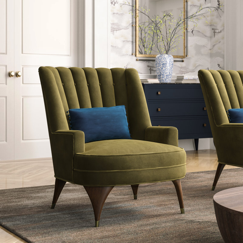 Duncan Chair, Velvet Moss Velvet 