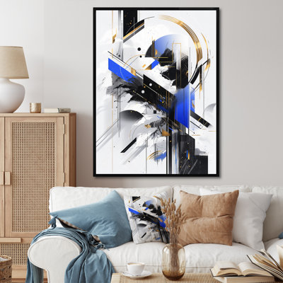 " Blue Black Cubist Symphony II "