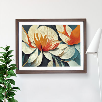 Modern Abstract Flowers Vol.5 - Framed Print