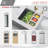 Versa STYLISH 22 inch Workstation Single Bowl Undermount 16G Kitchen Sink with Built in Accessories