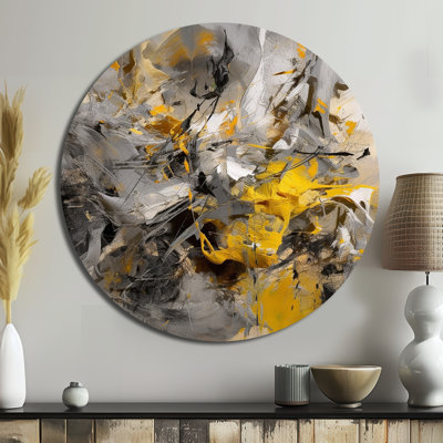 Chrishell - Abstract Round Metal Art Prints