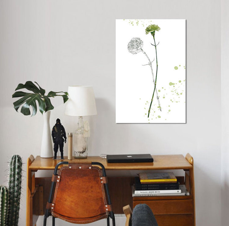 «Botany Flower III» par Melissa Wang - Giclée sur toile tendue avec châssis, H 40 po x l 26 po x P 1,5 po, Toile tendue