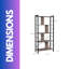 4 Tier Bookcase Display Stand Divider
