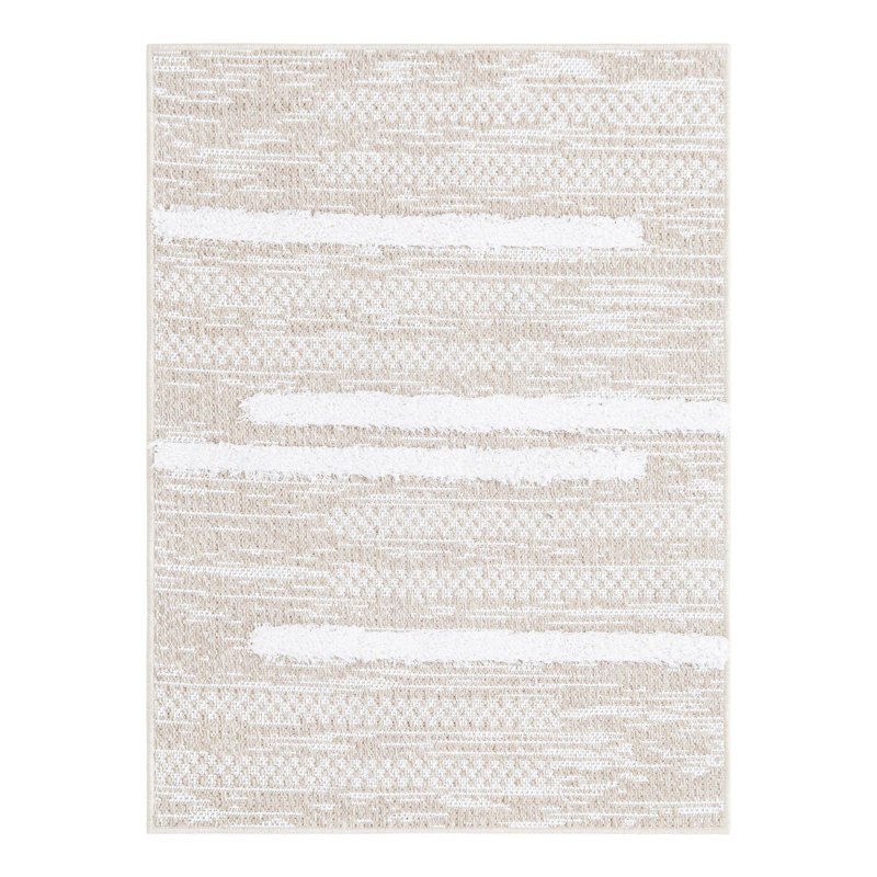 Jesika Performance Cotton Striped Indoor Rug, Rectangle 2'3" x 3'1"