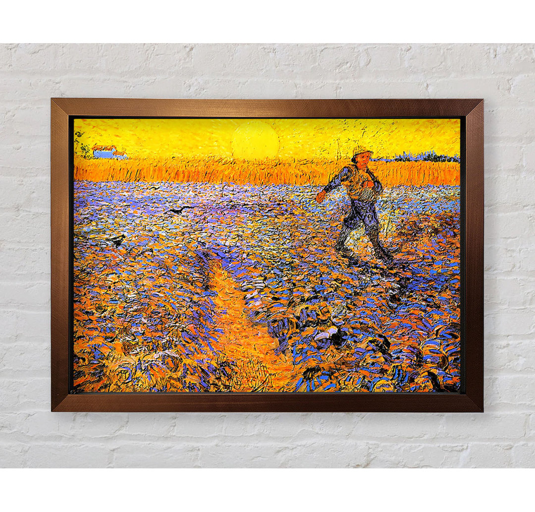 Sämann unter der Sonne von Vincent Van Gogh - Einzelne Bilderrahmen Kunstdrucke