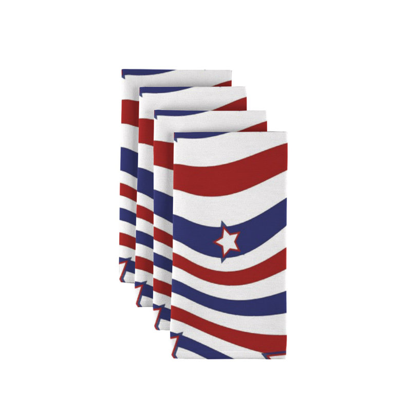 Polyester Striped Square Napkin