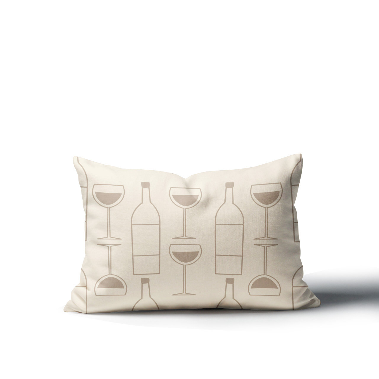 Hyatt Indoor/Outdoor Throw Pillow, Beige, 18"H x 25"W