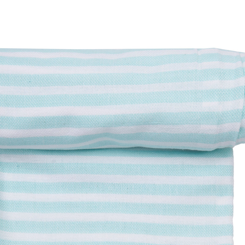 Cabana Aqua Stripes Fouta Towel, Aqua Blue