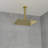 12 Inch Rainfall Shower Head Solid Square Wall/Ceiling Mount Stainless Steel Matte Black-123845844