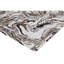Tapis rectangulaire ivoire / gris en laine / viscose à motif abstrait rectangulaire-86163544