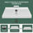 48" L x 36" W White Acrylic Shower Base for Two-Wall Alcove Left Entry | Center Drain with Magnetic Cover | Hassle-Free Cleaning